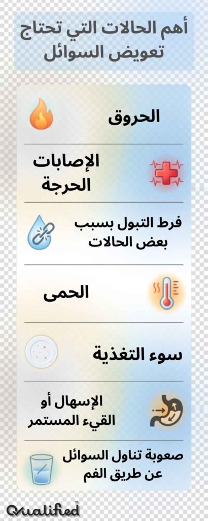 كيفية تعويض السوائل في الجسم كيفية تعويض السوائل في الجسم