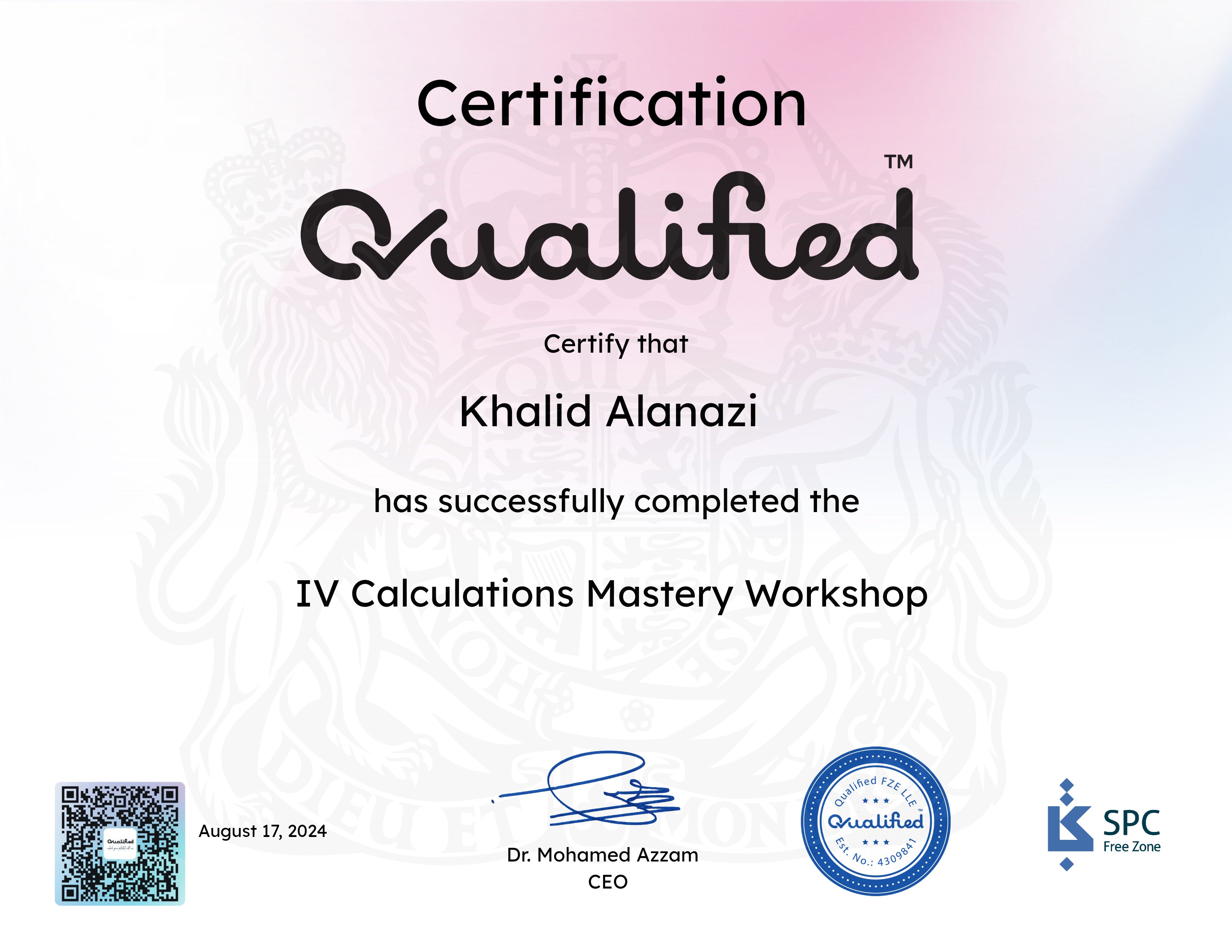 IV Calculations Mastery Workshop
